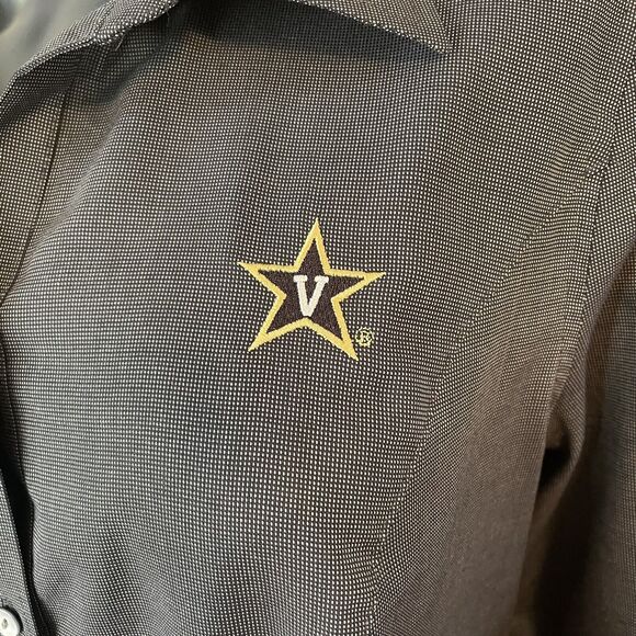 Cutter & Buck Vanderbilt Woman Button Up Black Shirt Size Large College Football - Picture 4 of 9